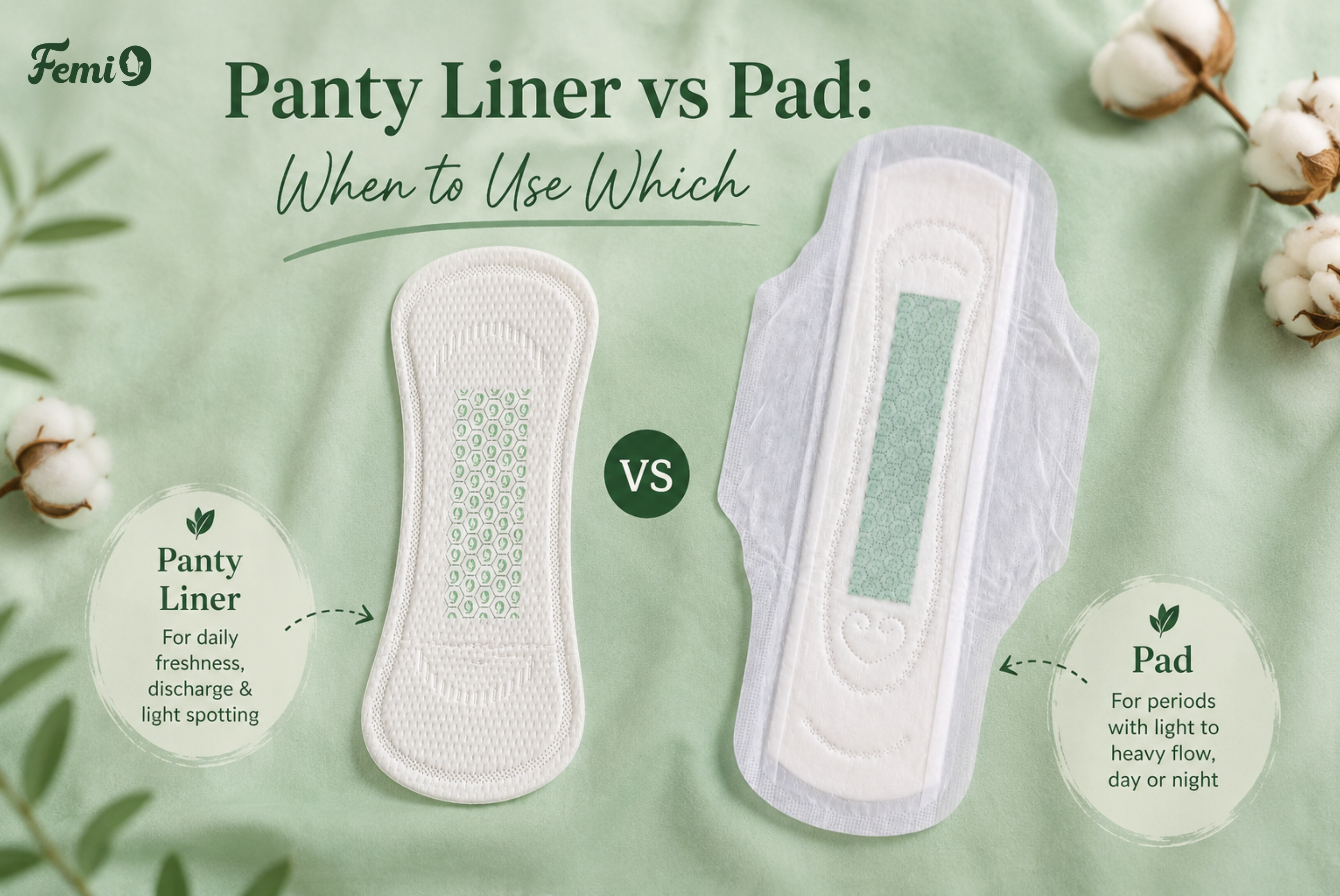 Panty Liner vs Pad: When to Use Which