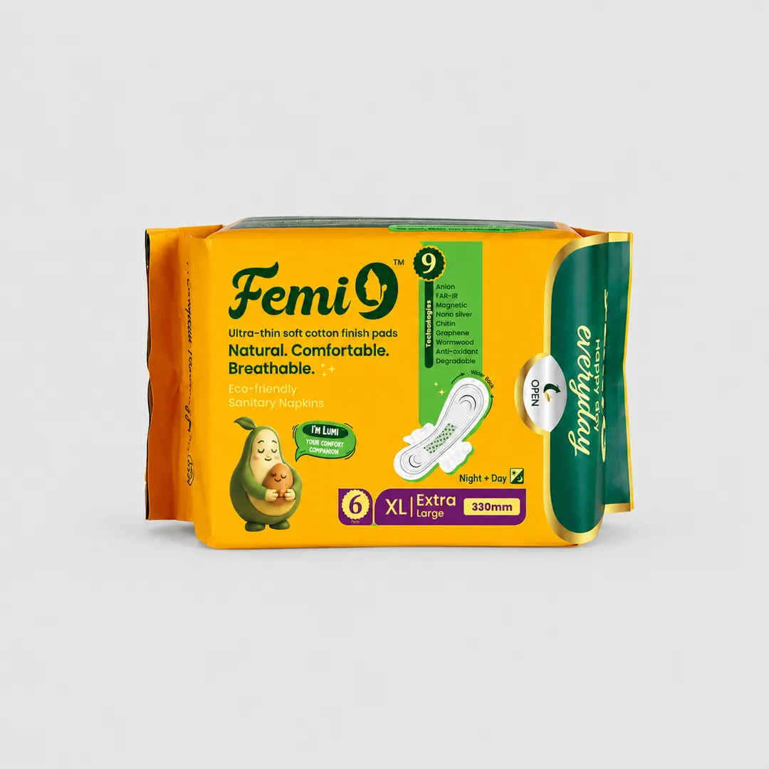 Femi9 All night Sanitary pads 330mm (6pads)(XL)