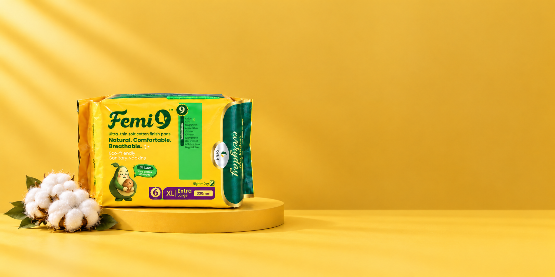 Femi9 XL pack with cotton