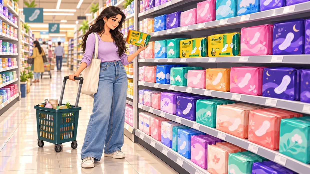 100%sanitary pads