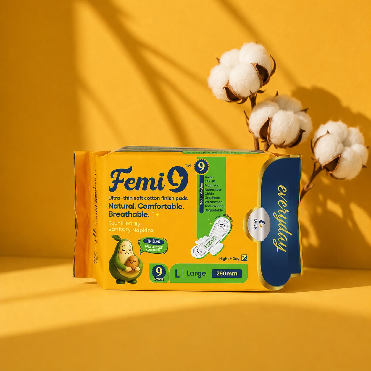 Femi9 pack among cotton bolls