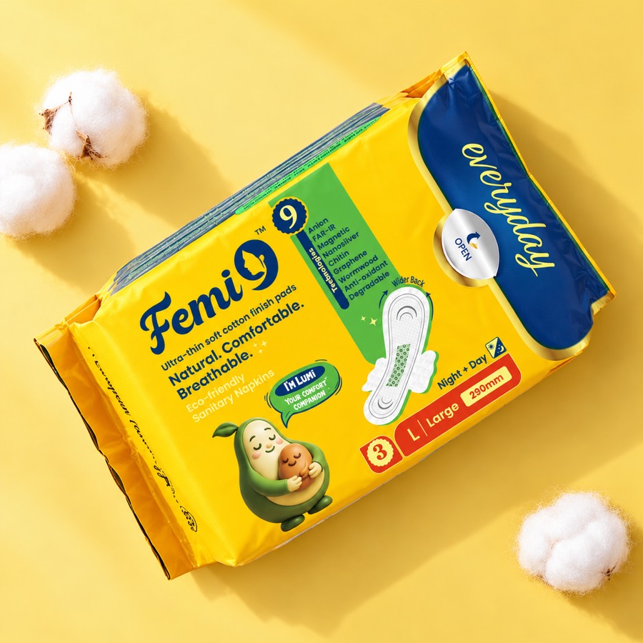 Femi9 pack with cotton